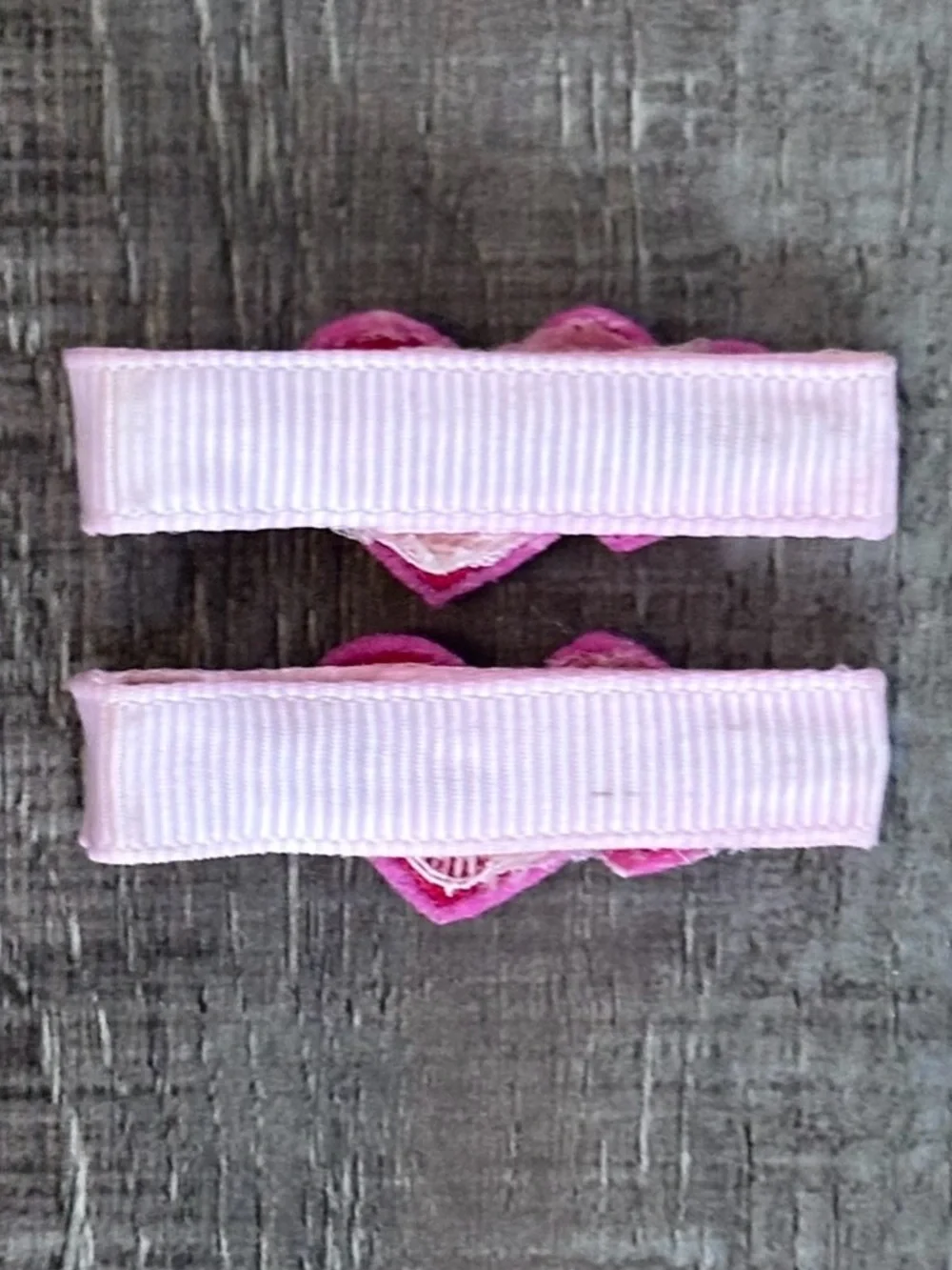 💞 Set of 2 Pink “Be Mine” Valentine Heart Hair Clips for Babies & Kids